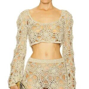 Brand New RETROFETE Sadie crochet Top size M/L